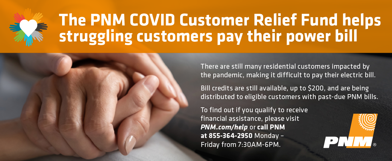 The PNM COVID Customer Relief Fund helps struggling customers pay their power bill.