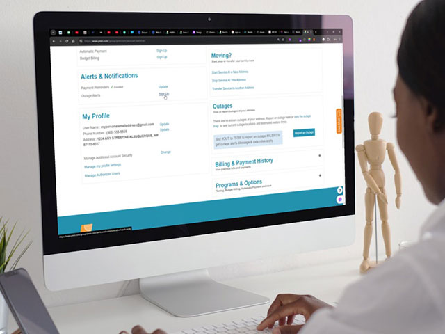 Signing up for Outage Alerts online Signing up for Outage Alerts online