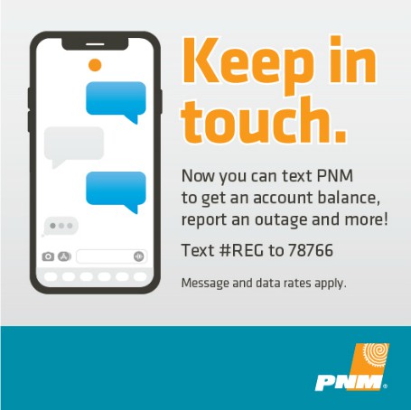 Keep in touch. You can now text PNM. Text #REG to 78766