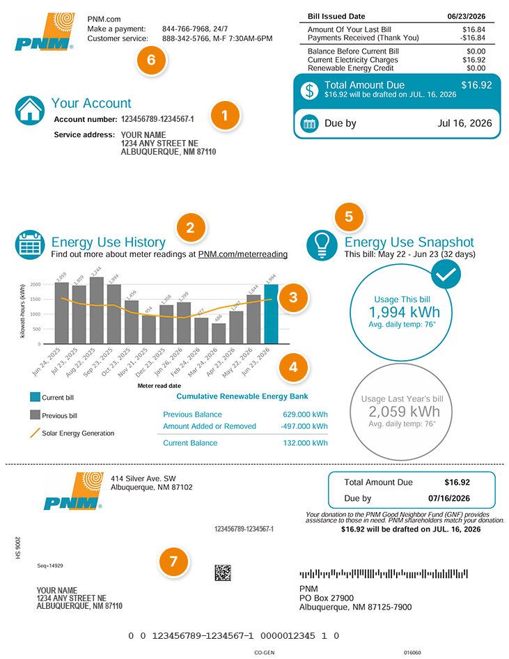 Solar Bill Front