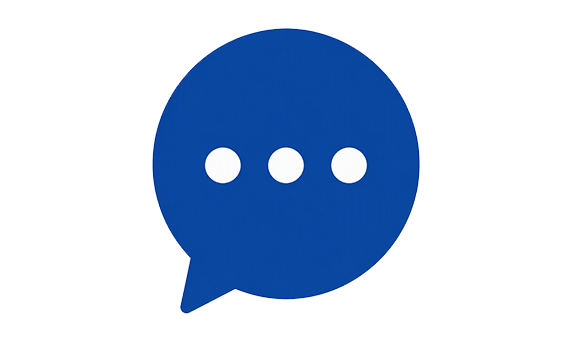 Blue Chat Bubble