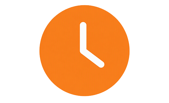 Orange Clock