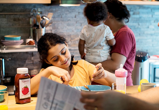 Young Girl eating