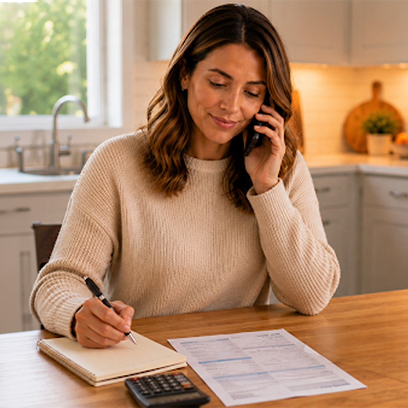 Person submittting their own meter reading by phone
