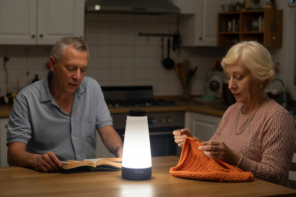 Couple patiently waiting