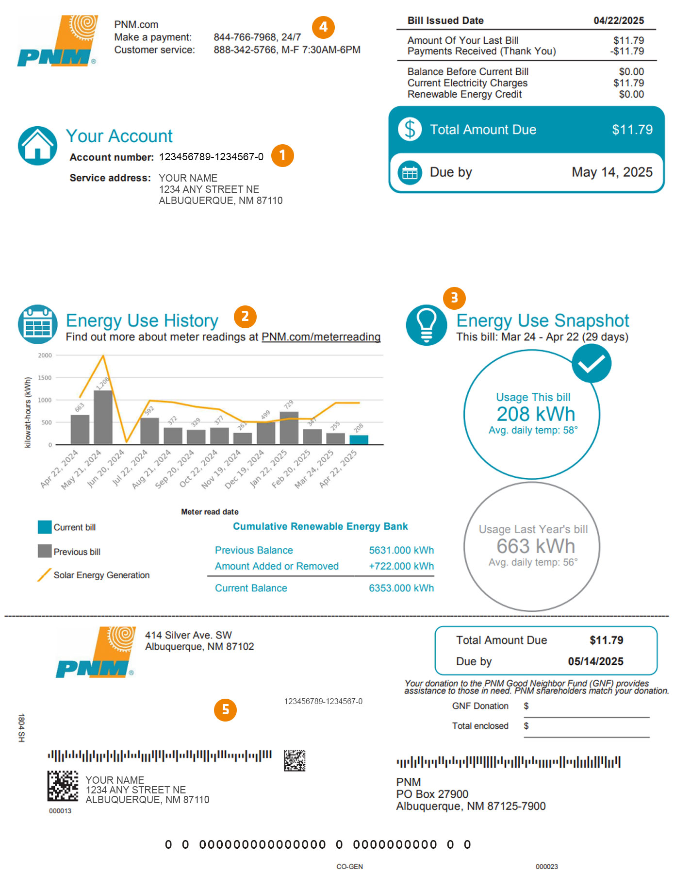 Solar Bill Front